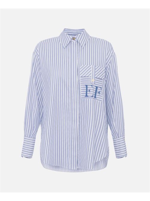 STRIPED SHIRT ELISABETTA FRANCHI | CA11156E2068 Bianco/Oxford